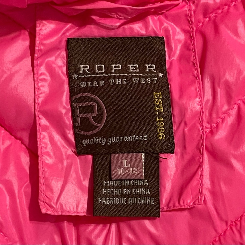 Roper Kids Pink Puffer Jacket - Picture 3 of 8